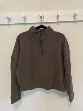 Roots Sherpa Pullover — Olive